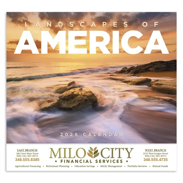 Landscapes of America - Stapled... from ASI 40480 Koozie Group / Norwood Triumph Calendar