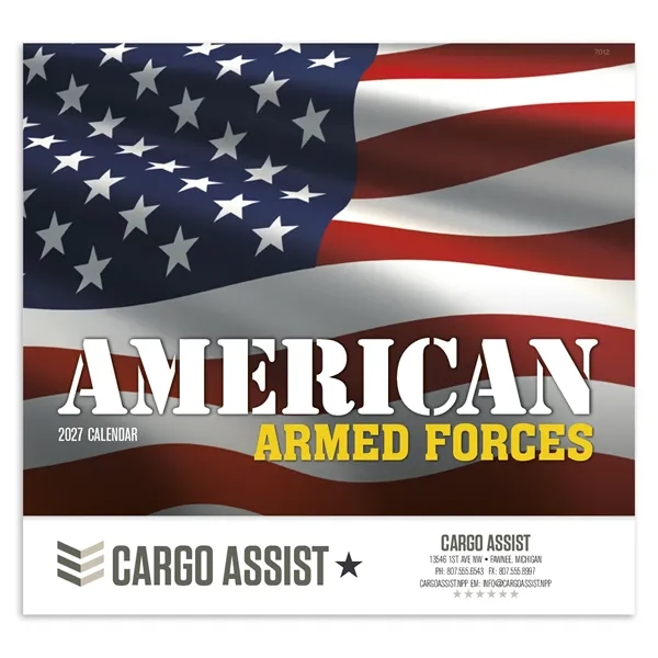 American Armed Forces - Stapled... from ASI 40480 Koozie Group / Norwood Triumph Calendar