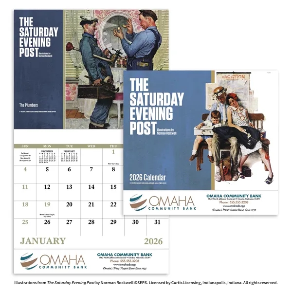 The Saturday Evening Post - Stapled... from ASI 40480 Koozie Group / Norwood Triumph Calendar