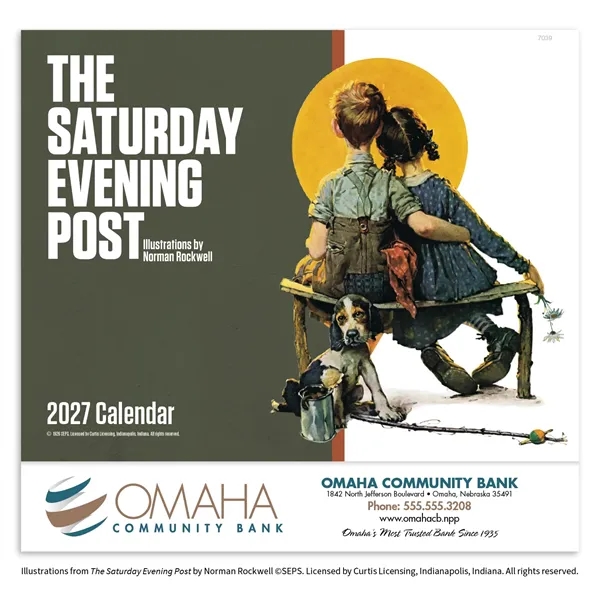 The Saturday Evening Post - Stapled... from ASI 40480 Koozie Group / Norwood Triumph Calendar