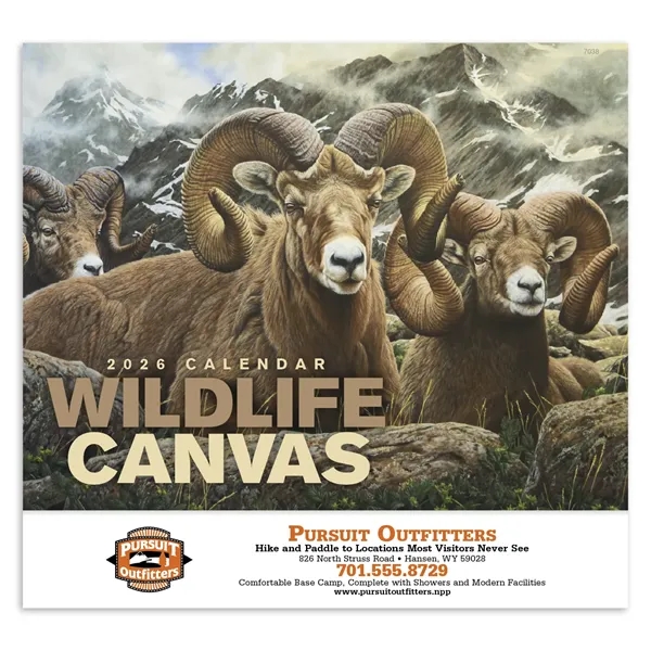 Wildlife Canvas - Stapled... from ASI 40480 Koozie Group / Norwood Triumph Calendar