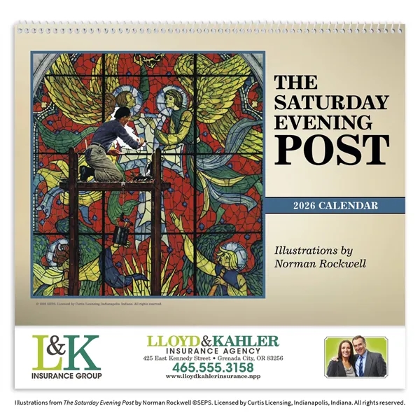 The Saturday Evening Post... from ASI 40480 Koozie Group / Norwood Triumph Calendar