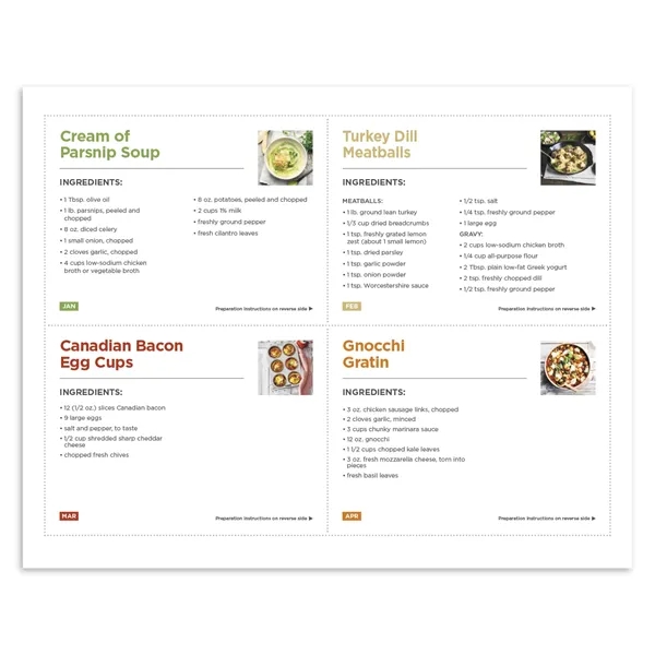 Healthy Eating... from ASI 40480 Koozie Group / Norwood Triumph Calendar