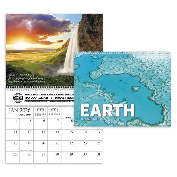 Twelve-month imprint executive appointment calendar with white spiral binding.... from ASI 40480 Koozie Group / HotLine®