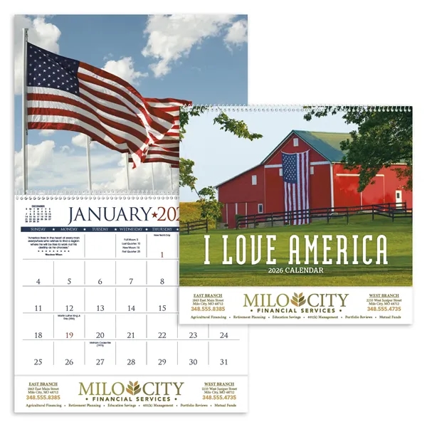 I Love America... from ASI 40480 Koozie Group / Norwood Triumph Calendar