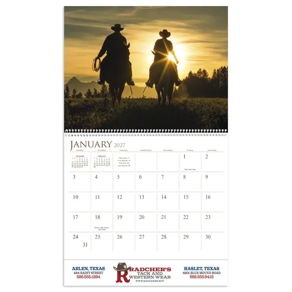 Visions of the West... from ASI 40480 Koozie Group / Norwood Triumph Calendar