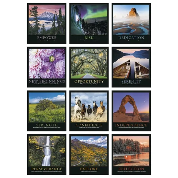 12 x 25 Motivations 2024 wall calendar on 65# glossy paper... from ASI 40480 Koozie Group / Norwood Triumph Calendar