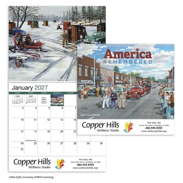 America Remembered Appointment Calendar - Spiral... from ASI 40480 Koozie Group / HotLine®