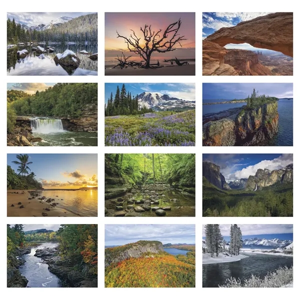 Scenic America® Executive-White Ad Calendar... from ASI 40480 Koozie Group / HotLine®