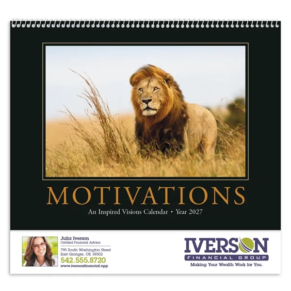 11 x 19 2024 Motivations calendar on 70# glossy paper with... from ASI 40480 Koozie Group / Norwood Triumph Calendar