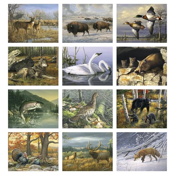 Wildlife Art by the Hautman Brothers... from ASI 40480 Koozie Group / Norwood Triumph Calendar