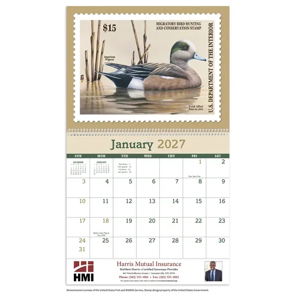 Duck Stamps... from ASI 40480 Koozie Group / Norwood Triumph Calendar