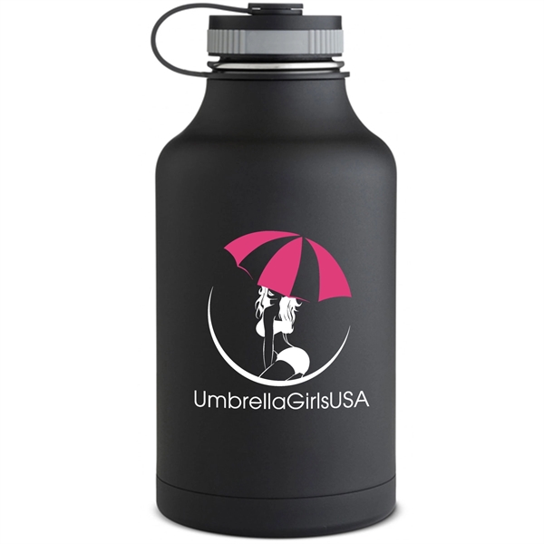 64 oz. matted stainless steel growler with vacuum insulation, wide-mouth opening,... from ASI 39820 Opusline (Benmex) / Opus Line