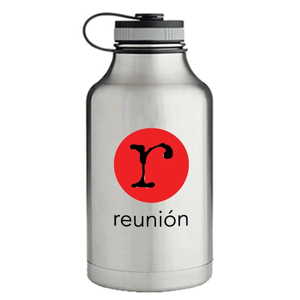 64 oz. matted stainless steel growler with vacuum insulation, wide-mouth opening,... from ASI 39820 Opusline (Benmex) / Opus Line