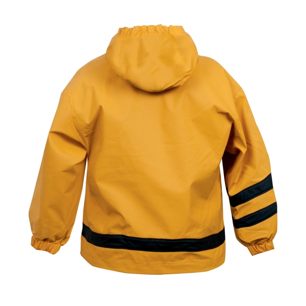 Polyurethane and woven child-sized New Englander raincoats.... from ASI 44620 Charles River Apparel