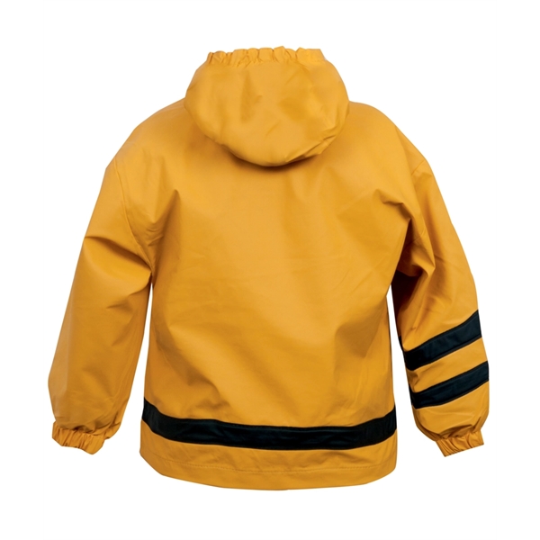 Polyurethane and woven toddler-sized New Englander raincoats.... from ASI 44620 Charles River Apparel