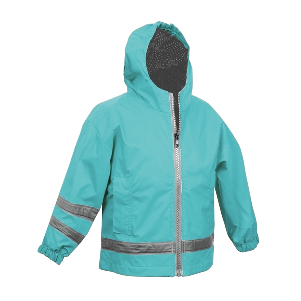 Polyurethane and woven toddler-sized New Englander raincoats.... from ASI 44620 Charles River Apparel
