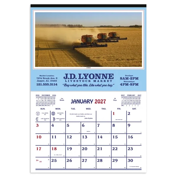 Farm Calendar... from ASI 40480 Koozie Group