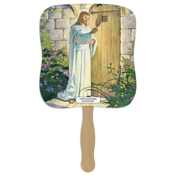 Christ Knocking At The Door - Pictorial Fan... from ASI 40480 Koozie Group