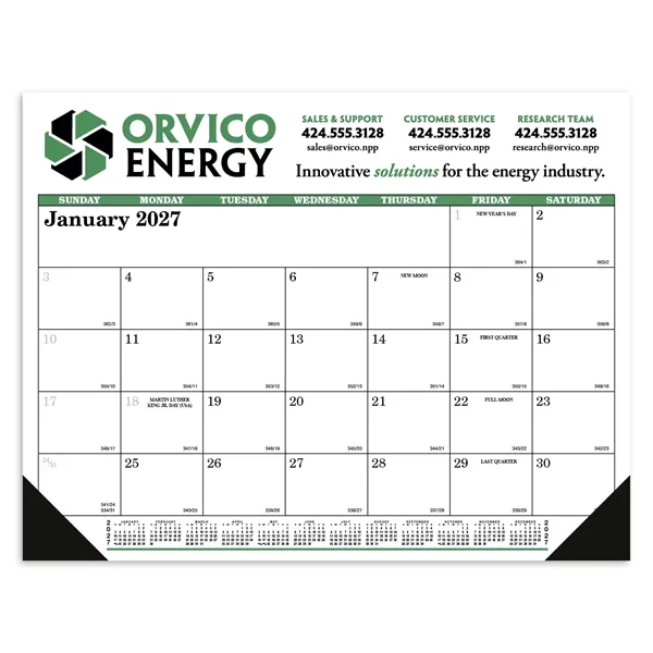 Skinner & Kennedy™ Desk Pad Calendar... from ASI 40480 Koozie Group