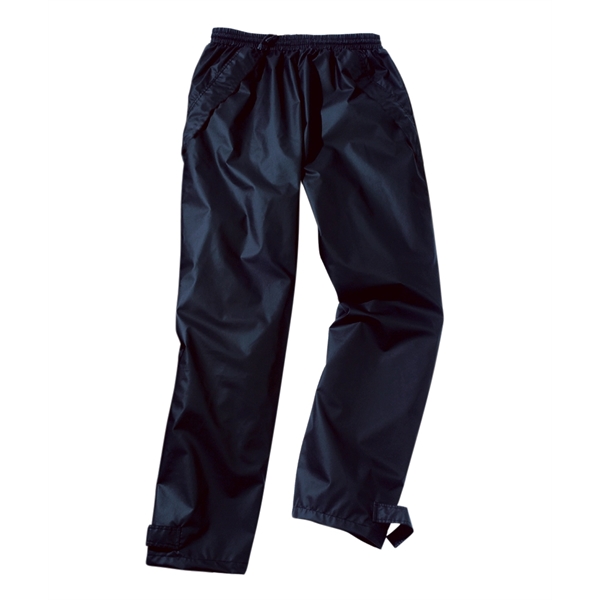 Polyurethane New Englander rain pants with elastic waist, snap pockets and... from ASI 44620 Charles River Apparel