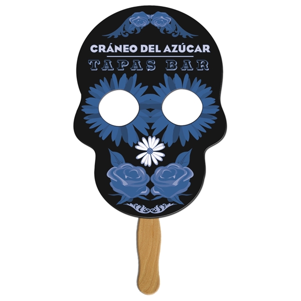 Skull shaped fan, material used is heavy 22 pt. high density... from ASI 67620 Lion Circle Corp