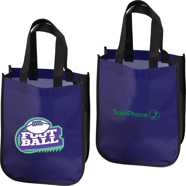 Handy mini-sized 75 GSM non-woven tote bag is perfect for a... from ASI 61966 HPG / Beacon Promotions