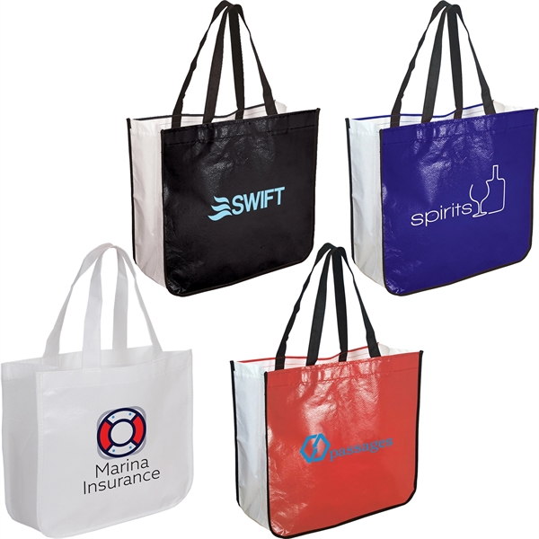 This soft touch tote is made from 75 gram non-woven and... from ASI 61966 HPG / Beacon Promotions