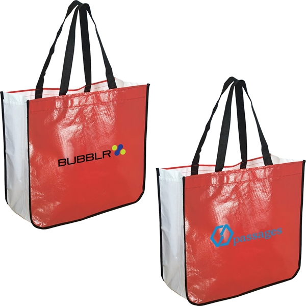 This soft touch tote is made from 75 gram non-woven and... from ASI 61966 HPG / Beacon Promotions