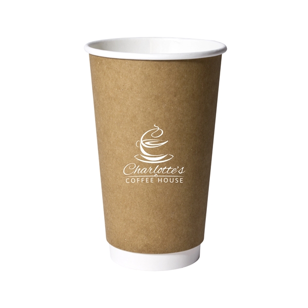 16oz Kraft Double-Wall Insulated Paper Cup... from ASI 88200 TK Sorg's - A Div of Arch Promo Group, LLC / PETITE