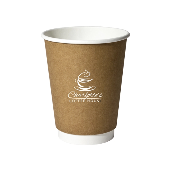 12oz Kraft Double-Wall Insulated Paper Cup... from ASI 88200 TK Sorg's - A Div of Arch Promo Group, LLC / PETITE