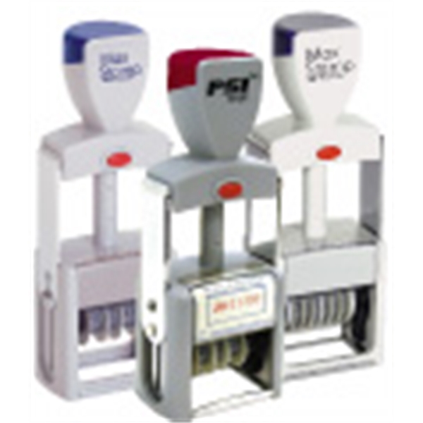 1.2": x 1.8" self-inking dater rubber stamp; made in the USA.... from ASI 92531 Unique Custom Products / UCP