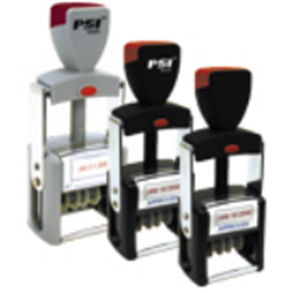 1.25" x 1.5" self-inking dater rubber stamp; made in the USA.... from ASI 92531 Unique Custom Products / UCP