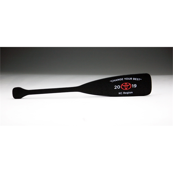24" x 3" x .1875" hardwood color printed promotional replica canoe... from ASI 92531 Unique Custom Products / UCP