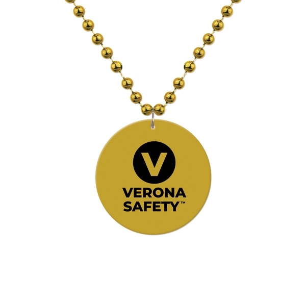 33" beaded necklace with 7mm beads and 2 1/2" medallion.... from ASI 98360 WOWLine / WOWLine®