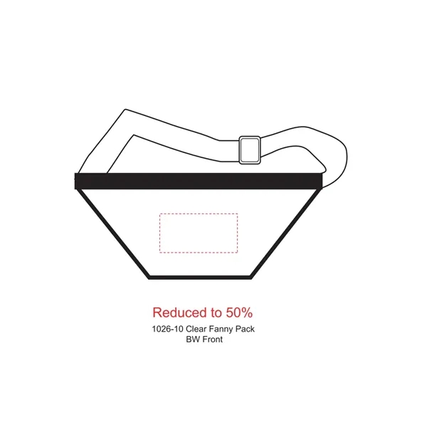 Clear PVC fanny pack with 45" (max) adjustable strap.... from ASI 66887 PCNA / Leeds