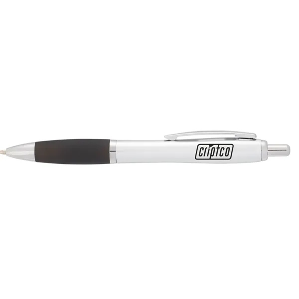Plunger action ballpoint pen with soft grip.... from ASI 66887 PCNA / Bullet