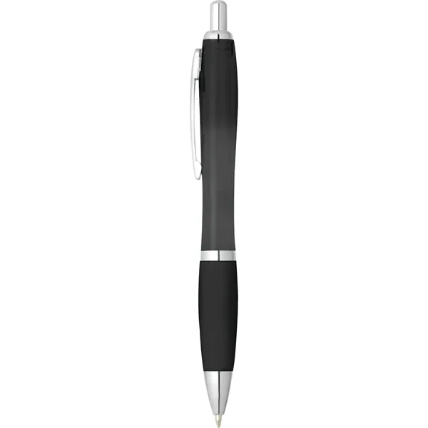 Plunger action ballpoint pen with soft grip.... from ASI 66887 PCNA / Bullet