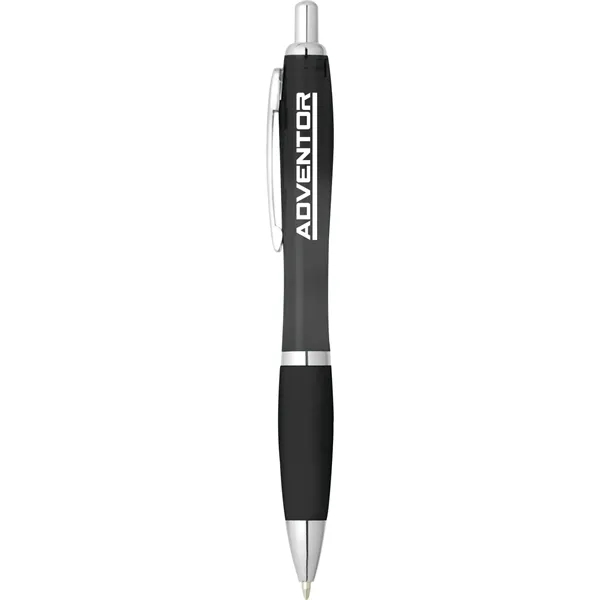 Plunger action ballpoint pen with soft grip.... from ASI 66887 PCNA / Bullet