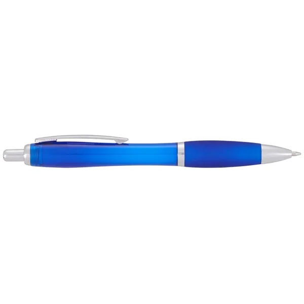 Plunger action ballpoint pen with soft grip.... from ASI 66887 PCNA / Bullet