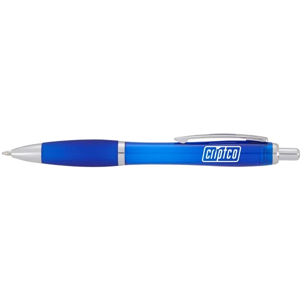Plunger action ballpoint pen with soft grip.... from ASI 66887 PCNA / Bullet