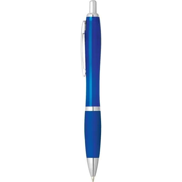 Plunger action ballpoint pen with soft grip.... from ASI 66887 PCNA / Bullet