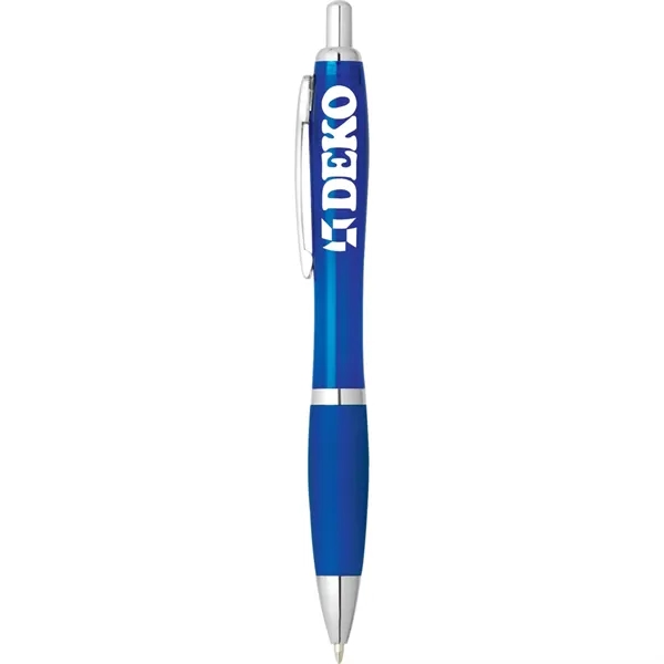 Plunger action ballpoint pen with soft grip.... from ASI 66887 PCNA / Bullet