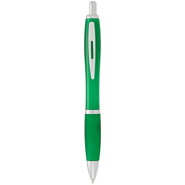 Plunger action ballpoint pen with soft grip.... from ASI 66887 PCNA / Bullet