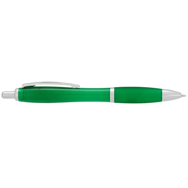 Plunger action ballpoint pen with soft grip.... from ASI 66887 PCNA / Bullet