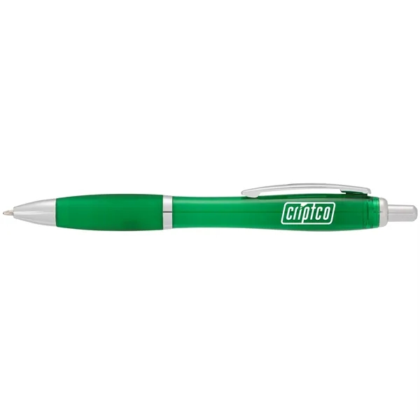 Plunger action ballpoint pen with soft grip.... from ASI 66887 PCNA / Bullet