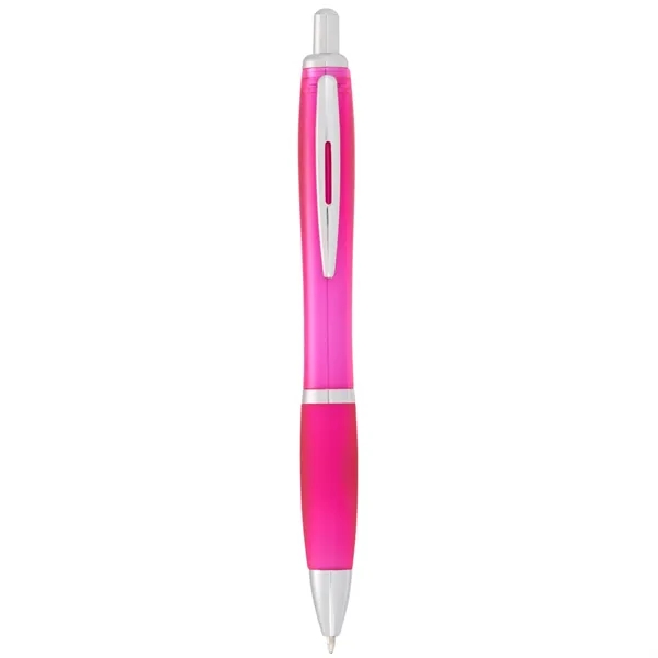 Plunger action ballpoint pen with soft grip.... from ASI 66887 PCNA / Bullet
