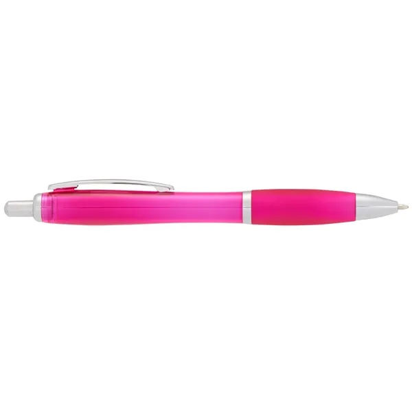 Plunger action ballpoint pen with soft grip.... from ASI 66887 PCNA / Bullet
