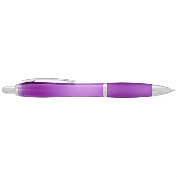 Plunger action ballpoint pen with soft grip.... from ASI 66887 PCNA / Bullet