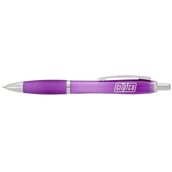 Plunger action ballpoint pen with soft grip.... from ASI 66887 PCNA / Bullet